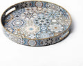 Round Serving Tray with Handles by FUUKOU