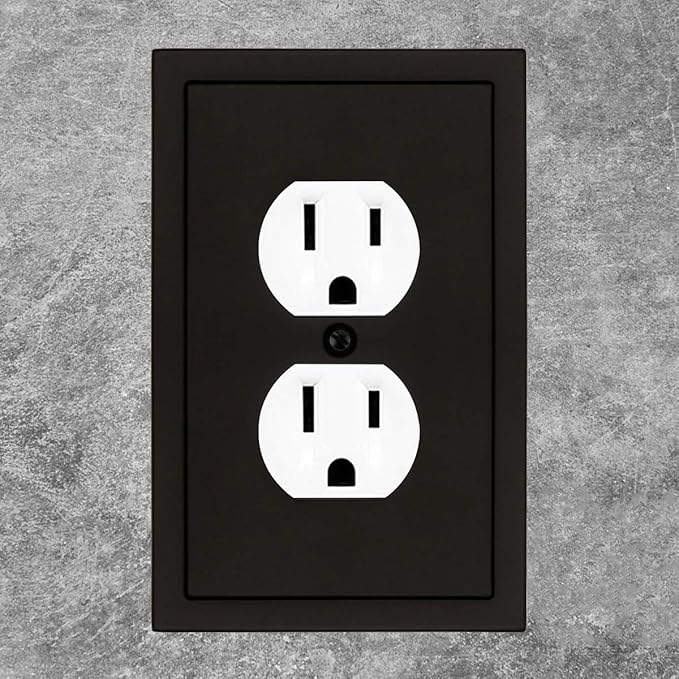 Modern Edge Decorative Wall Plate Switch Plate Outlet Cover, Durable Solid Zinc - Image 4