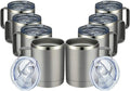 MEWAY 12oz Coffee Mug With Handle 8 Pack Bulk, Stainless Steel Insulated Travel by MEWAY