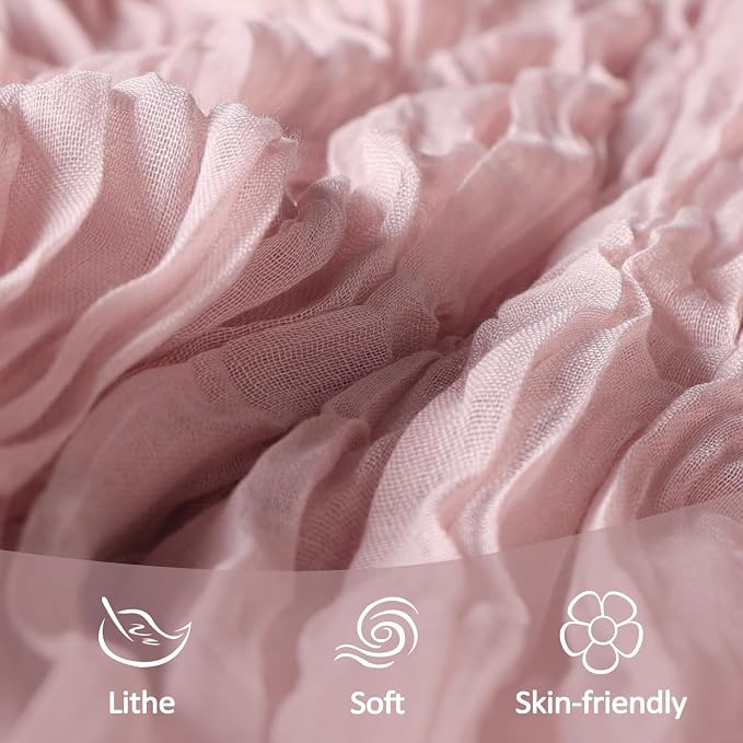 6 Pack Dusty Pink Table Runner Cheesecloth 10Ft Gauze Cheese Cloth Table Runner - Image 5