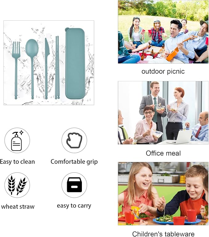 Camping Utensils Set, Reusable Utensils Set - Image 4