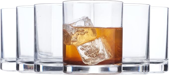 US Acrylic Classic Clear Plastic Reusable Drinking Glasses 12oz Rocks Cups | by USAcrylic