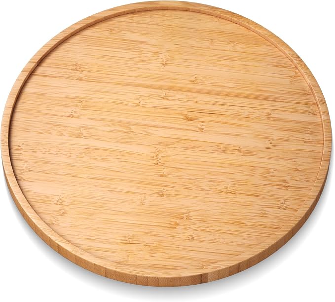 VERTORGAN Bamboo Serving Tray, 11.8 Inch Trays, Home Decor | Coffee Table Tray by VERTORGAN