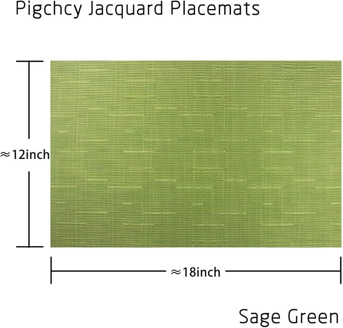 PIGCHCY Plastic Placemats, Durable Heat Resistant Placemats - Image 2