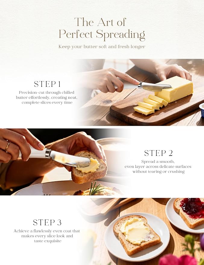 Stainless Steel Butter Spreader Knife 2 Pack - Image 5