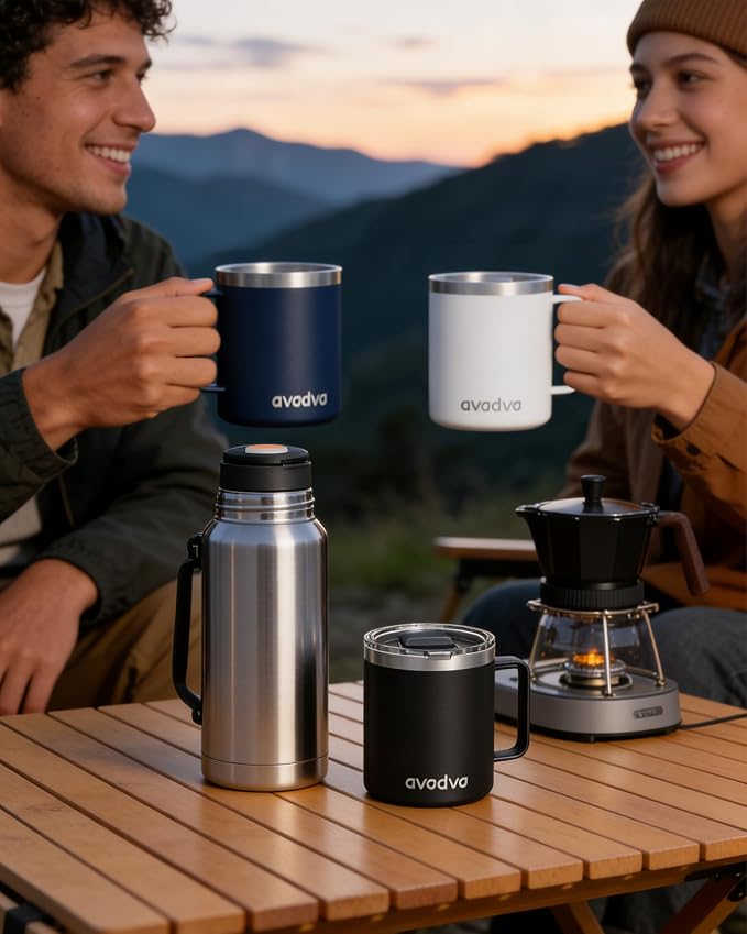 4 Pack 12oz Insulated Coffee Mug - Image 5