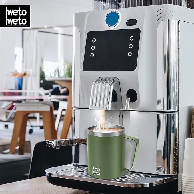 WETOWETO 14 oz Coffee Mug, Vacuum Insulated Camping Mug - Image 5
