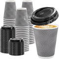 Clawsoff 100 Pack 12 oz Disposable Coffee Cups by BuyNow