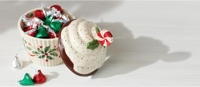 Lenox Holiday Bakeshop Cupcake Christmas Candy Jar - Image 5