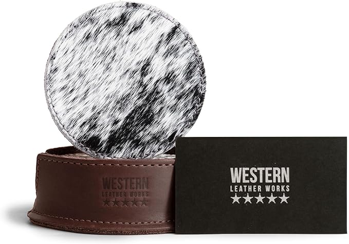 Set of 6 Circular Coasters for Drinks, Glass & Cups Stain Protection, Full - Image 5