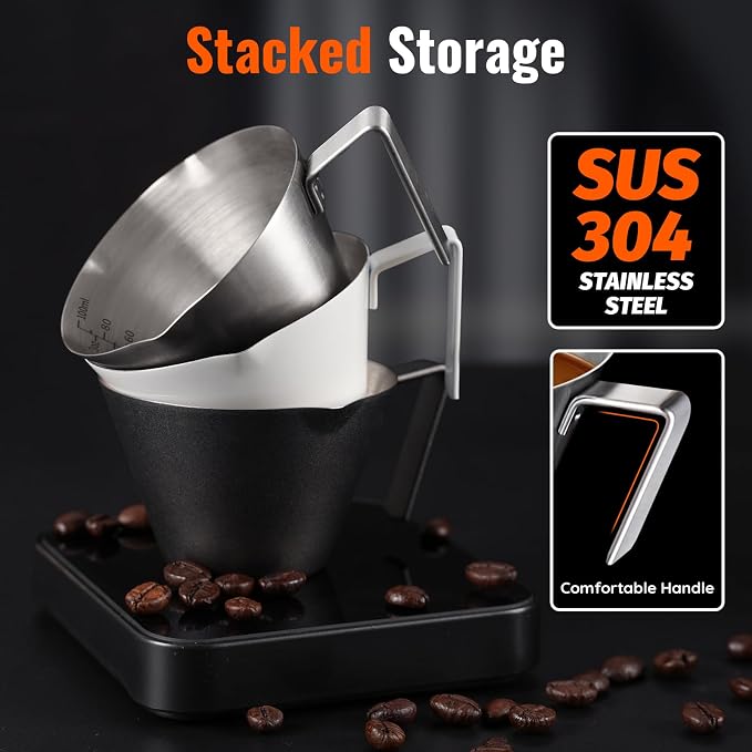 YARRAMATE Stainless Steel Espresso Shot Cup, 3.4oz/100ml | Heat Insulated Grip - Image 6