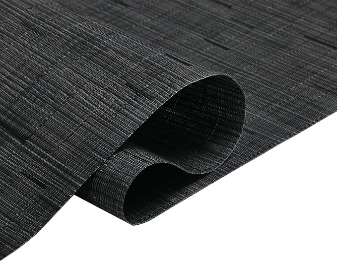 SHACOS Placemats Set of 6 Woven Vinyl Place Mats - Image 4