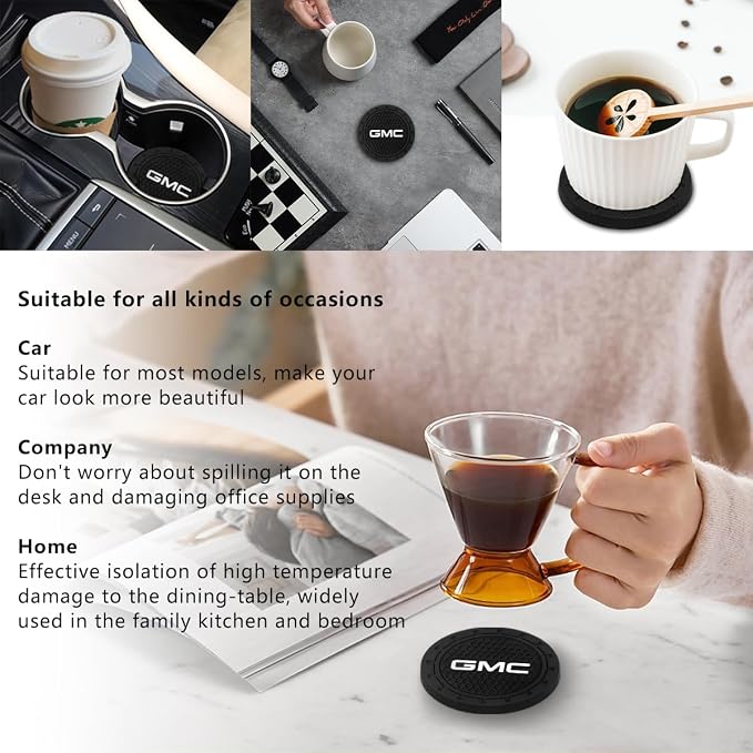 Car Cup Holder Coaster for GMC Sierra Denali Canyon Terrain Yukon Jimmy Acadia - Image 7