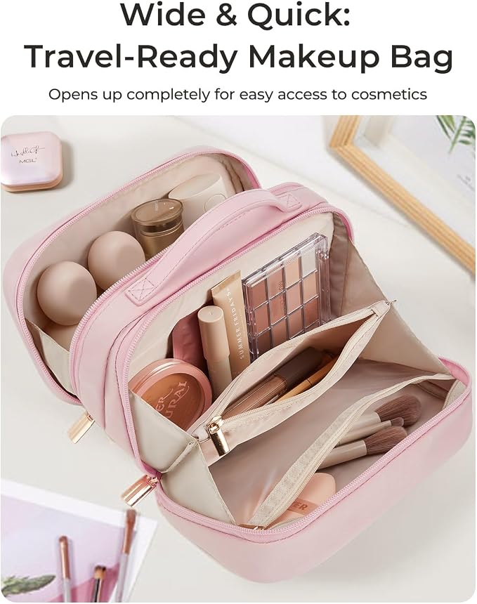 BAGSMART Travel Makeup Bag, Make Up Bag - Image 3