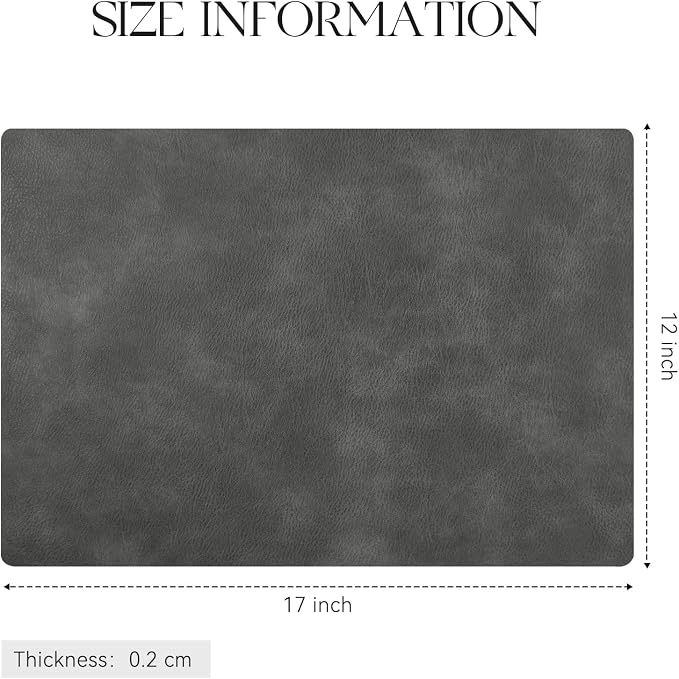 MOSAYT Vinyl Placemats Set of 4-12 X 17 Inch - Image 7