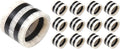 Resin Napkin Rings Set of 12 by ALPHALivingHOME
