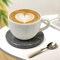 Natural Marble Coasters, Round Costers, Luxury Aesthetic Modern Decor by Unknown