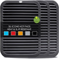 Silicone Trivets for Hot Pots and Pans, 3 Pack Heat Resistant Pot Holders for by QPIXDIGITAL