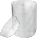 Edge Collection Clear Plastic Party Bowls Premium heavyweight Elegant by PLASTICPRO