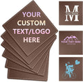 Custom Personalized Leather Coasters by Vebermo