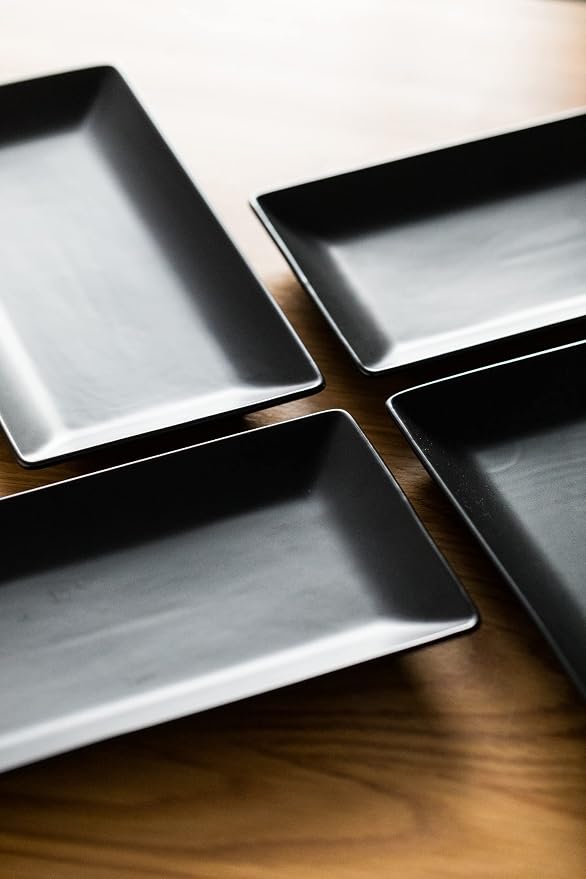 LAUCHUH Serving Platters, 10 inch Porcelain Serving Plates Sushi Plates | - Image 8