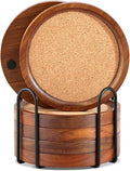 WLWNWFT Wood Cork Coasters for Drinks Absorbent by WLWNWFT
