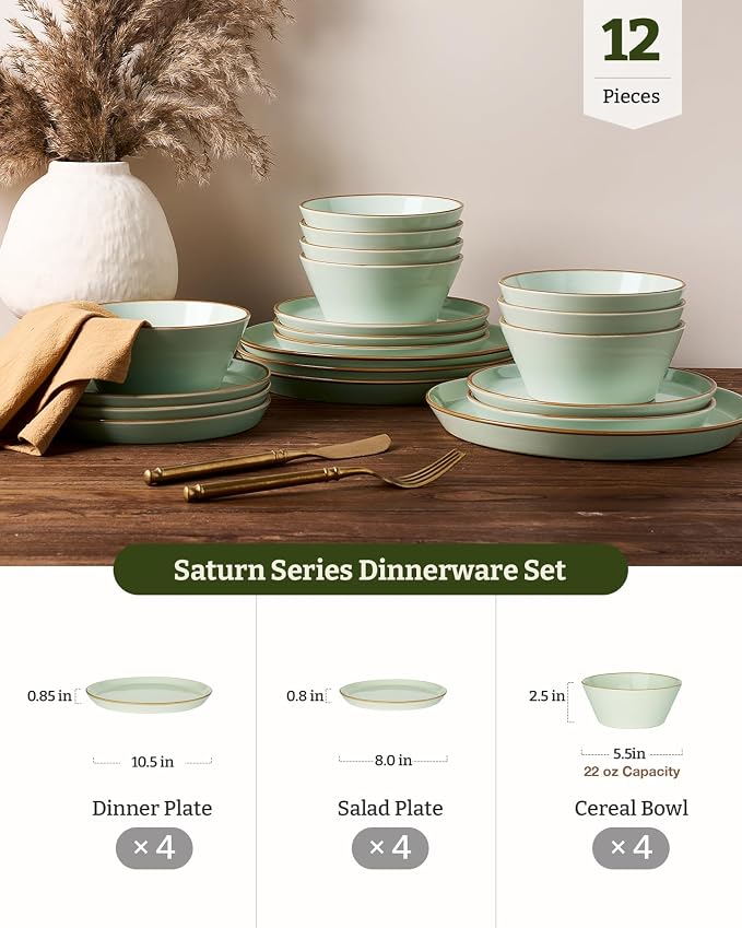 Famiware Saturn Dinnerware Sets, Ceramic Dishes - Image 2