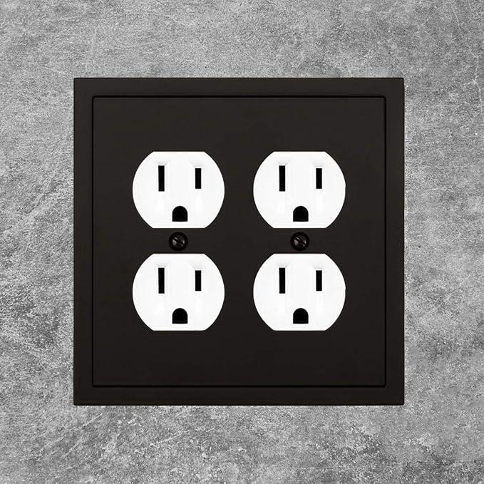 Modern Edge Decorative Wall Plate Switch Plate Outlet Cover, Durable Solid Zinc - Image 4