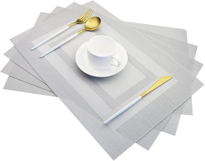 PIGCHCY Durable Vinyl Placemats by PIGCHCY