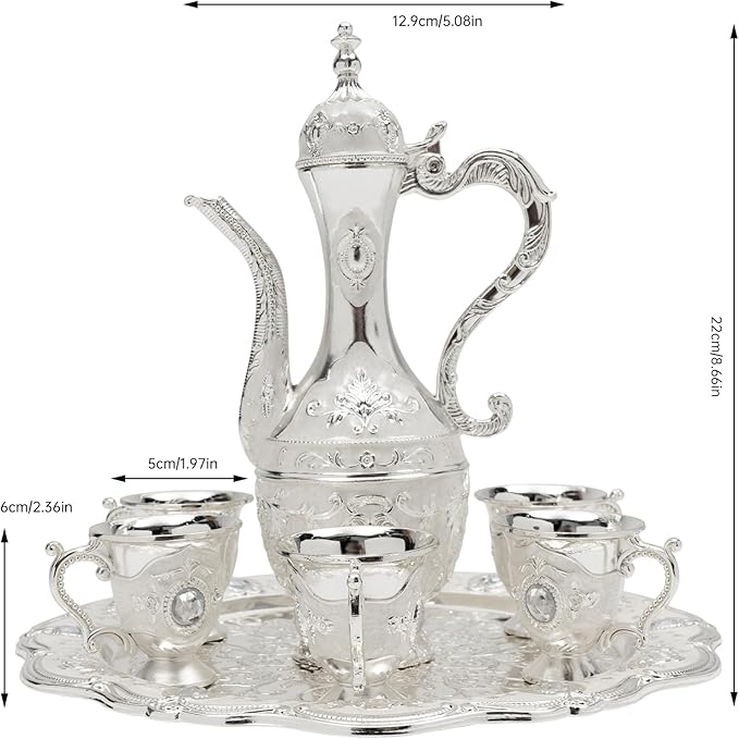 Turkish Tea Set, Vintage Coffee Pot - Image 5