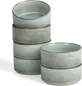 famiware Star Cereal Bowl Set, 23 oz Soup Bowls Set of 6, Smoky Blue | Double by Famiware