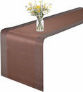 GIVERARE Table Runner, 12x72in Heat-Resistant Woven Vinyl Long Tabletop by GIVERARE