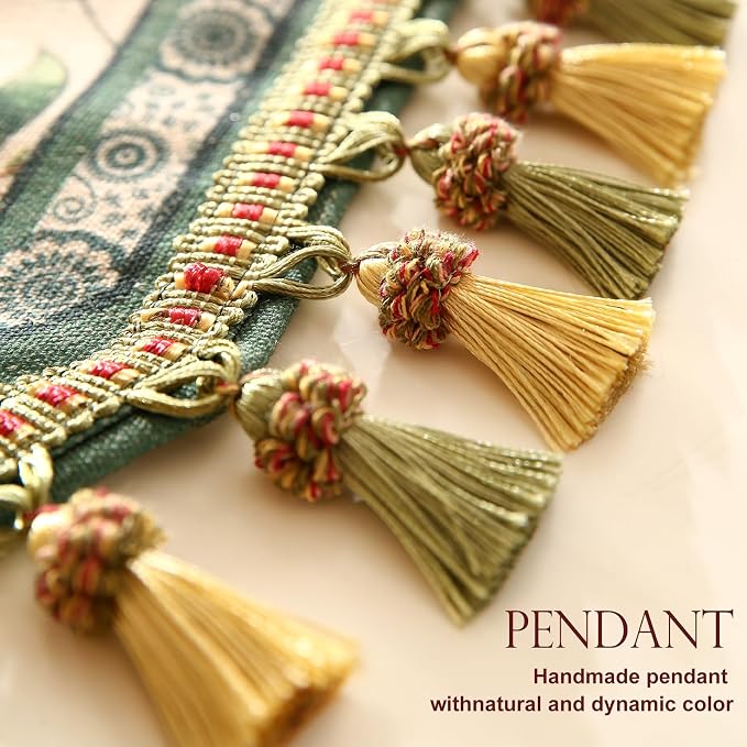 Patdrea Designer Vintage French Linen Table Runner, Thanksgiving Dining Table - Image 4