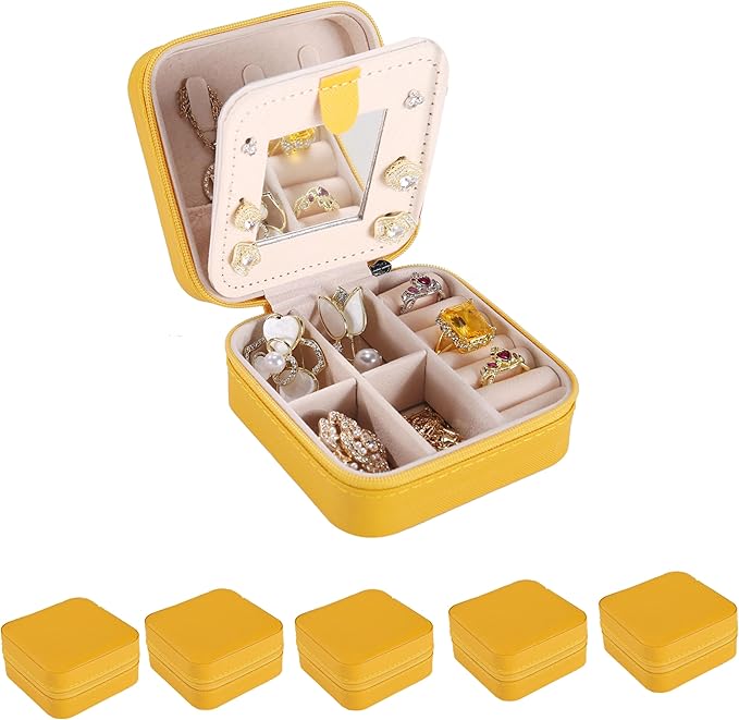KElofoN Travel jewelry case Travel jewelry box Travel Jewelry Organizer Small by KElofoN