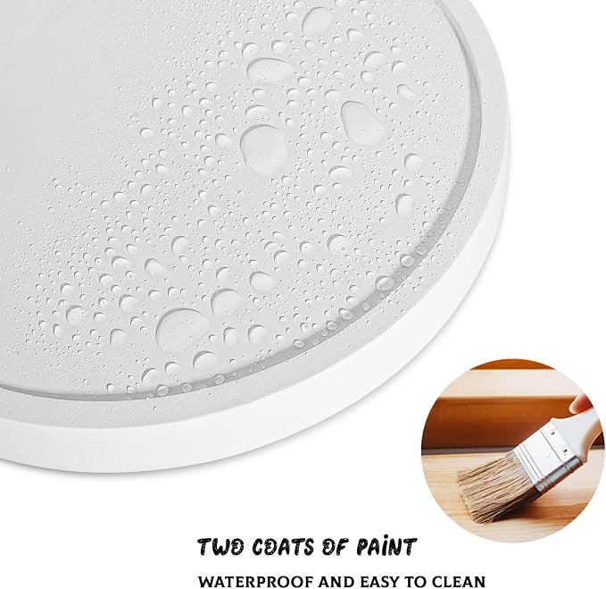 Round Decorative Tray Farmhouse Kitchen Decor Soap Dish, Lightweight, Easy Clean - Image 5