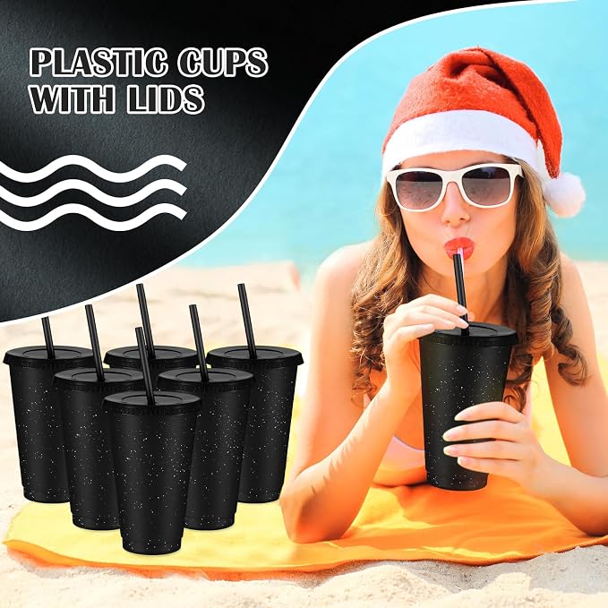 Uiifan 6 Pcs 16 oz Reusable Tumbler - Image 4
