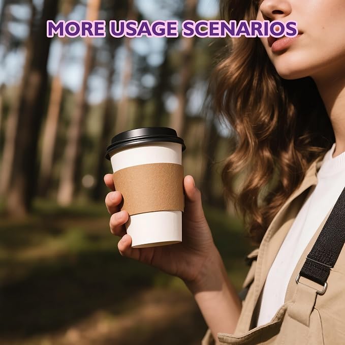 12 oz 100 Pack Disposable Coffee Cups - Image 8