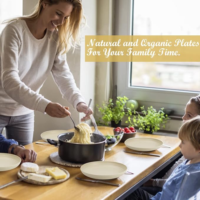 Wheat Straw Dinner Plates Set of 8 - Image 9