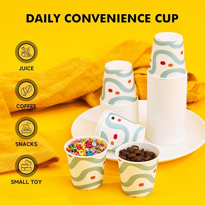 RACETOP 3 oz Bathroom Cups 300 Pack, Small Paper Cups, Disposable, Mini - Image 5