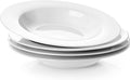 Y YHY Soup Bowls, Pasta Bowl Set of 4, Porcelain Rimmed Bowls, 8 Inches Diameter by YYHY