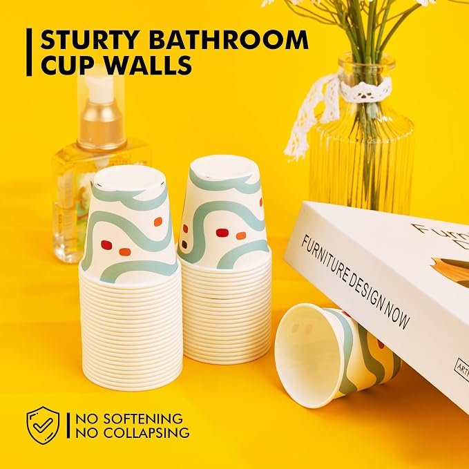 RACETOP 3 oz Bathroom Cups 300 Pack, Small Paper Cups, Disposable, Mini - Image 6