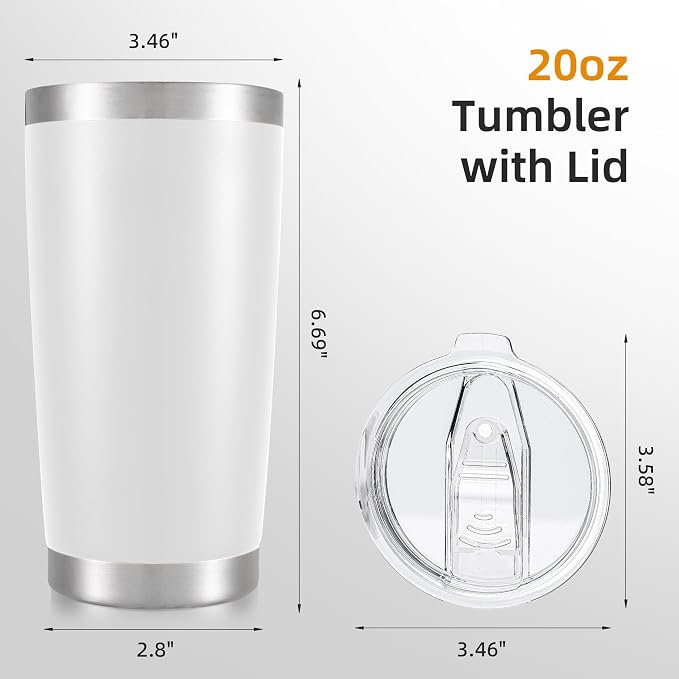 20 oz Tumbler with Lid Stainless Steel Insulated Tumblers, 1 Pack | Leak Proof - Image 5