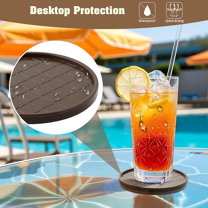 Coasters, Drink Coasters Set of 8 - Image 4