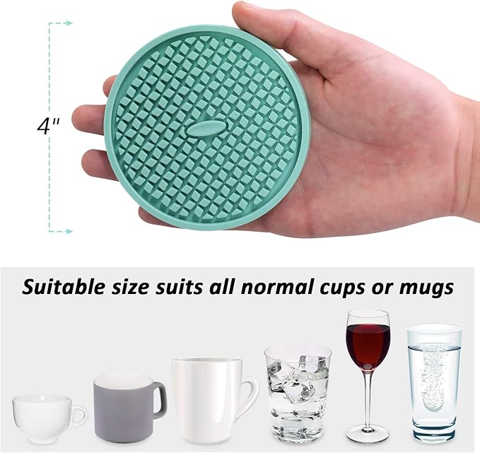 ME.FAN Silicone Coasters Thickened Drink Coasters - Image 2