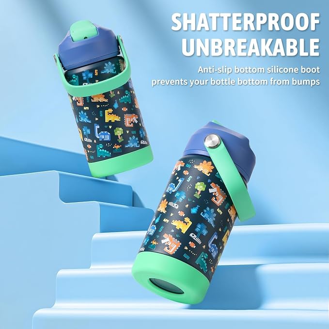 rockpapa 2 Pack Kids Insulated Water Bottle - Image 4