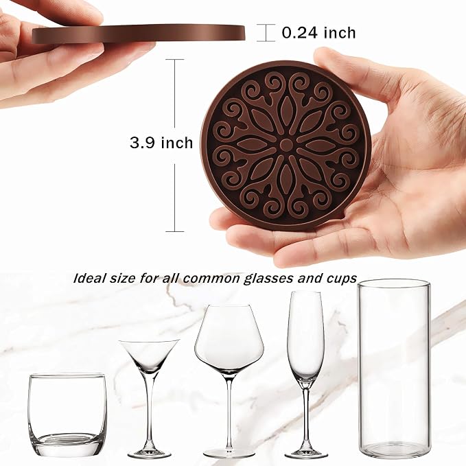 Coasters for Drinks, Silicone Coasters - Image 3