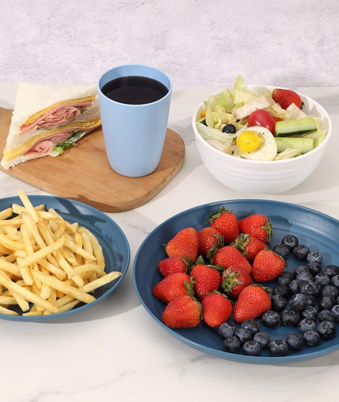 Quatish 24 Piece Plates and Bowls Sets - Image 6