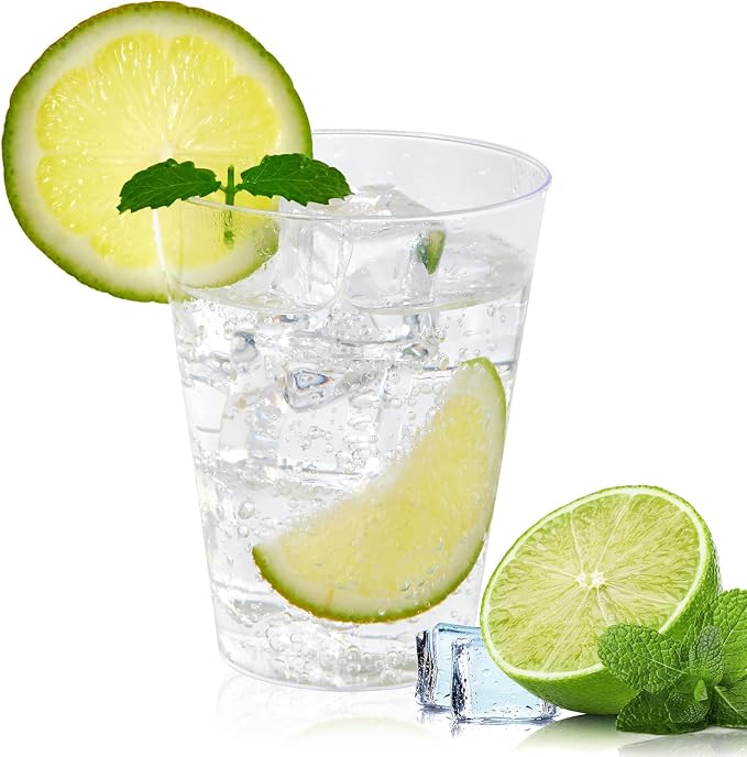 JOLLY CHEF 300 Pack 7 oz Clear Plastic Cups Disposable Cups, 7 Ounce Disposable - Image 6