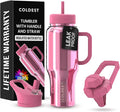 Coldest Tumbler with Handle and Straw by Coldest