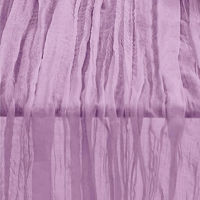 6 Pack Lilac Cheesecloth Table Runner 35x120 Inch 10Ft Rustic Gauze Cheese - Image 6